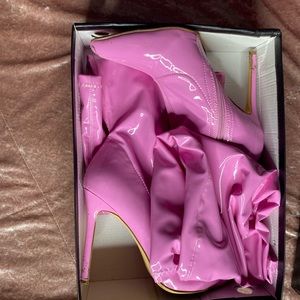 Viva Fashion Thigh high boot heels Size 11 Womens